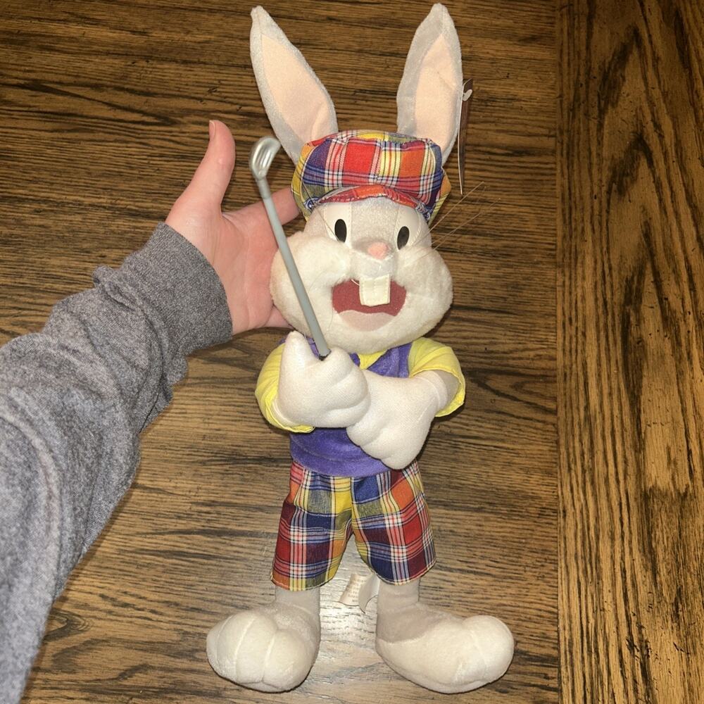 VintageBugs Bunny Warner Brothers Nanco Looney Tunes Golfing 2003 Plush NWT
